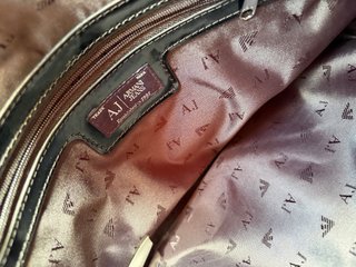 Borsa Armani Jeans Nera Vernice