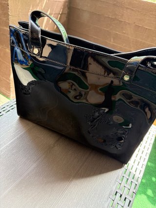 Borsa Armani Jeans Nera Vernice