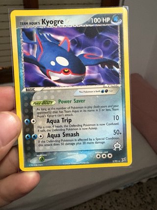 Carta Pokémon Kyogre Team agua impoluta (ingles)