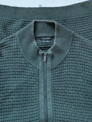 Cárdigan Massimo Dutti Verde oliva Talla XL