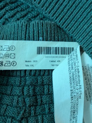 Cárdigan Massimo Dutti Verde oliva Talla XL