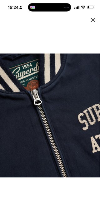 Chaqueta Bomber Superdry Athletics Azul Talla M