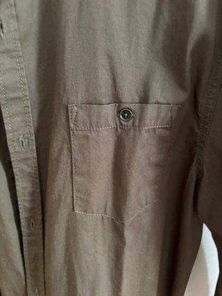 Camisa verde oscuro 100% algodón Talla M