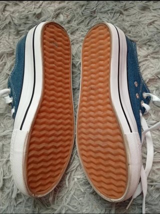 Zapatillas lona azul