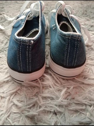 Zapatillas lona azul
