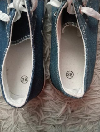 Zapatillas lona azul