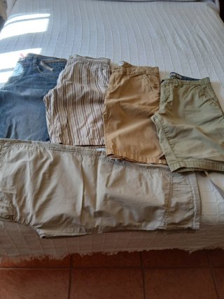 Lote 5 Pantalones Cortos Hombre