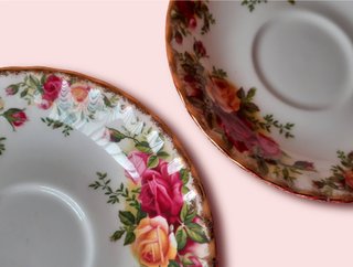 2 Tazas y Platillos Royal Albert Old Country Roses