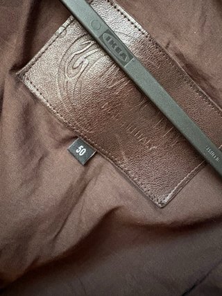 Giubbotto in pelle marrone