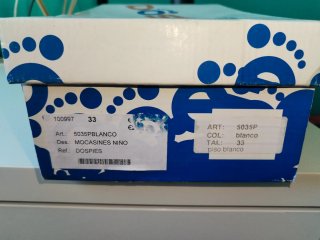 Mocasines niño blancos