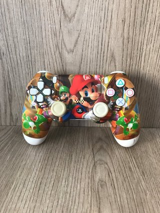 Mando PS4 Personalizado Mario Bros