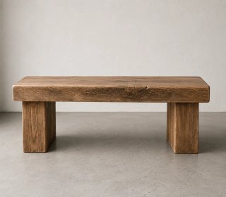 Banco de madera maciza | Artesanal