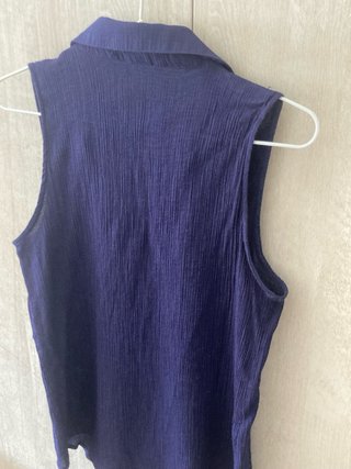Camisa sin mangas Trucco azul