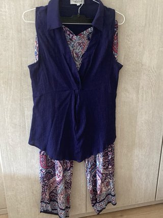 Camisa sin mangas Trucco azul
