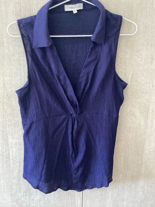 Camisa sin mangas Trucco azul