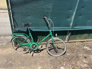 Bici plegable BH vintage verde