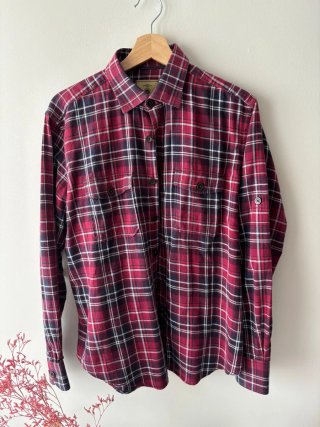 Camisa cuadros Easy Wear 100% algodón talla L