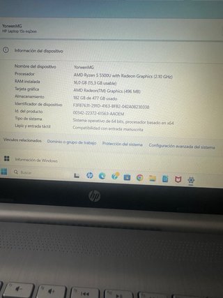 HP Laptop Plata