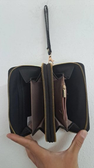 Monedero Michael Kors Negro y Dorado