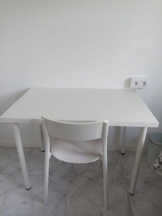 Set muebles habitación Cabecero somier mesa silla