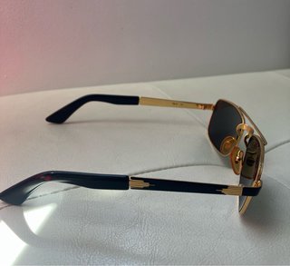 Gafas de sol vintage de lujo chapado oro