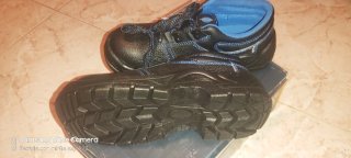 Zapatos de trabajo negros y azules talla 38