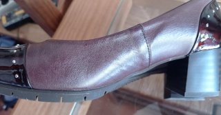 Zapatos Pitillos Talla 35 Marrón Charol