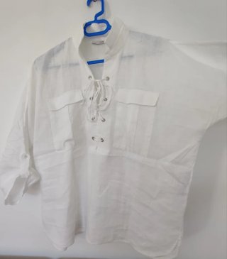 Camisa Lino Uterqüe Talla S