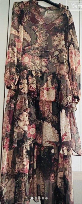 Vestido  fluido de volantes Twinset