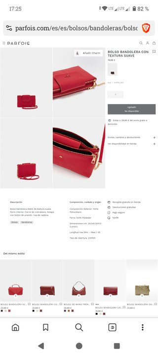 Bolso azul Parfois