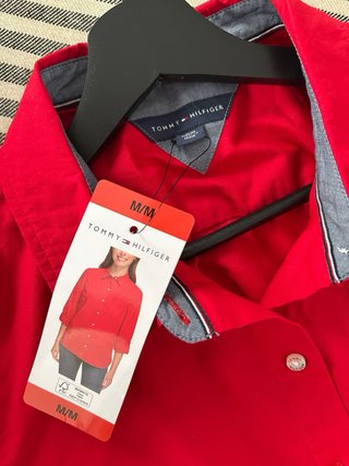 Camisa Tommy Hilfiger Mujer Talla M Roja