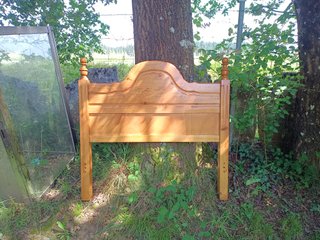Cama de madera de pino con somier 105-180