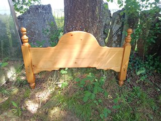 Cama de madera de pino con somier 105-180