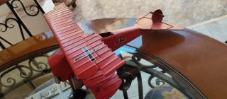 Maqueta Avión Barón Rojo Metal Grande