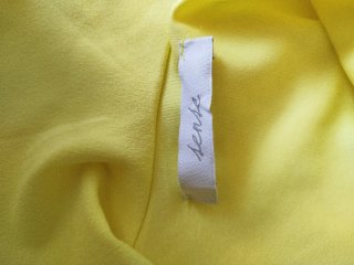 Vestido amarillo con volantes sense talla M