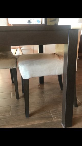 Silla (6)de comedor/cocina beige y marrón.ikea