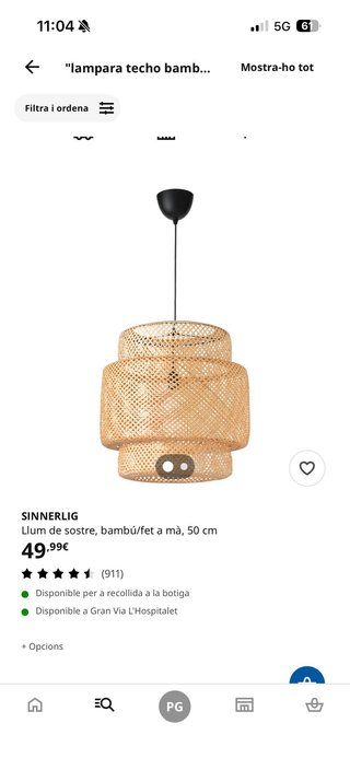 Lámpara de techo IKEA