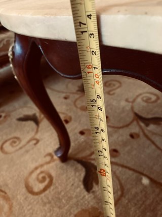 Mesa de centro mármol y madera
