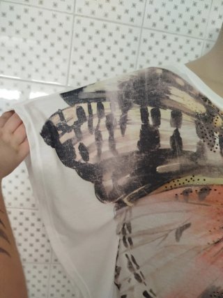 Camiseta manga murciélago talla M Bershka
