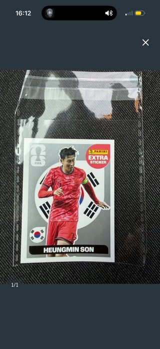 Cromo Panini Extra Sticker Heungmin Son Mundial