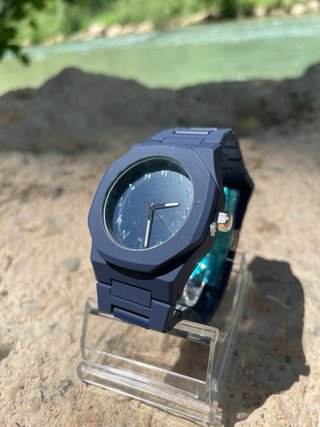 Reloj Azul Marino Números Árabes