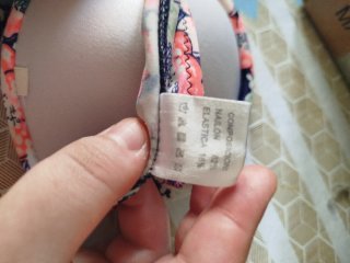 Top bikini floral talla L