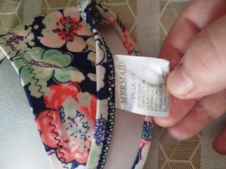 Top bikini floral talla L
