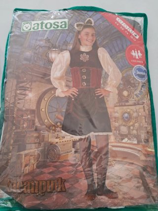 Disfraz Steampunk Niña Atosa Talla 10-12