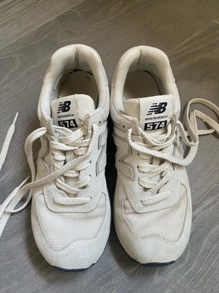 New Balance 574 Beige/Blanco