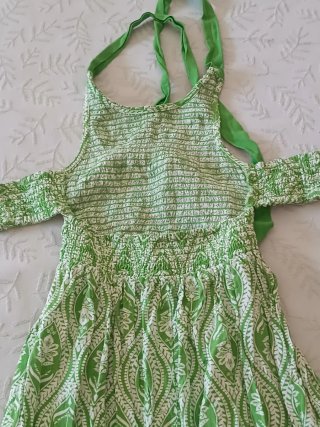 Vestido Largo Verano Springfield Verde