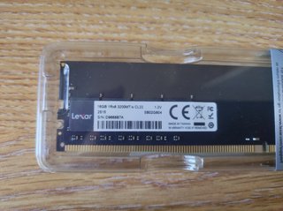 RAM DDR4 32GB (2x16GB) Lexar 3200MHz UDIMM – New