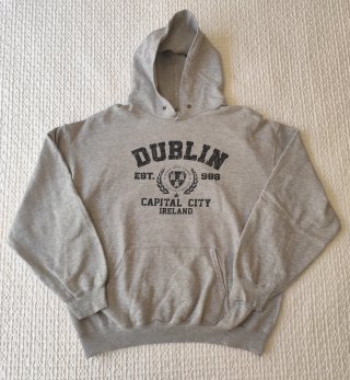 Sudadera gris con capucha Fruit of the Loom tallaL