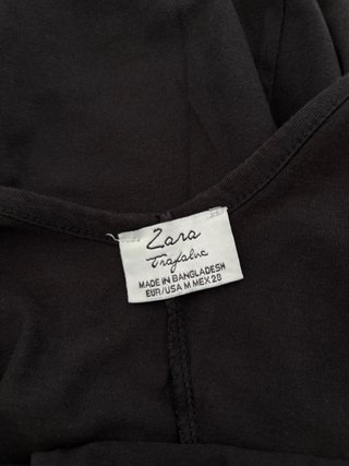 Vestido largo negro Zara