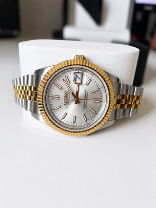 Seiko mod Datejust Acero y Oro Automático